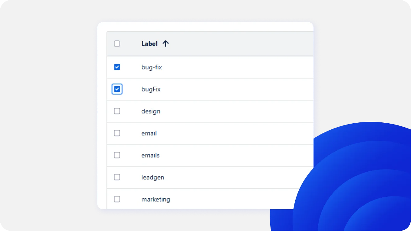 Find redundant labels from the centralized dashboard in Advanced Label Manager for Jira (Custom Labels & Reports).
