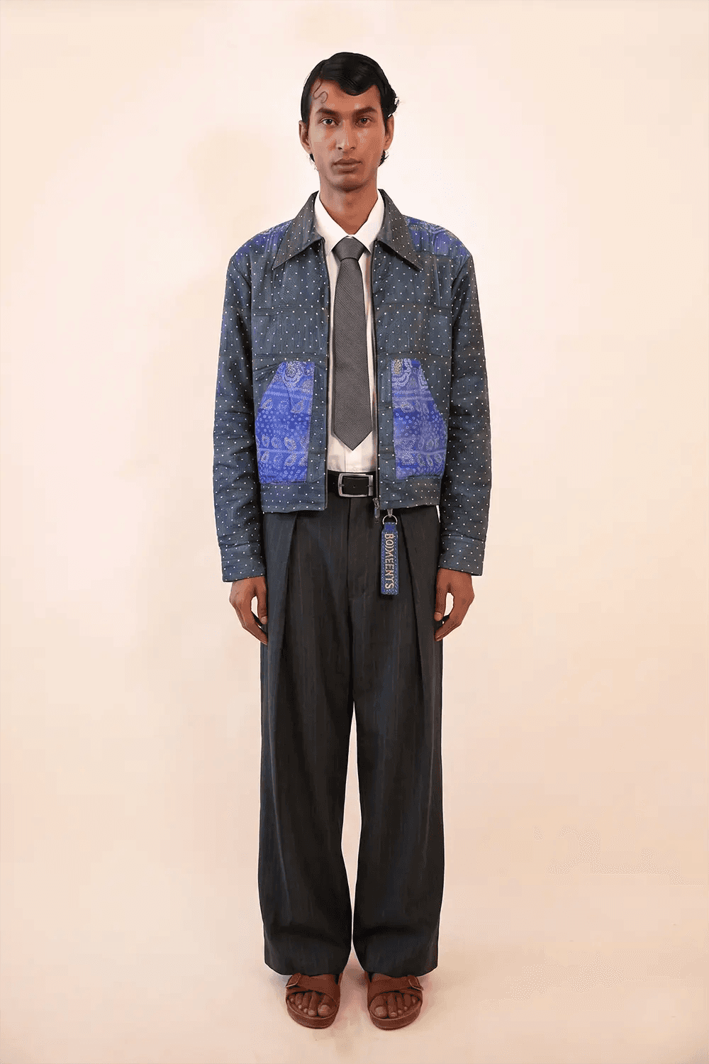 RAJEEV JACKET is our one-of-a-kind jacket, handcrafted in-house using kantha embroidered pure silk sarees.