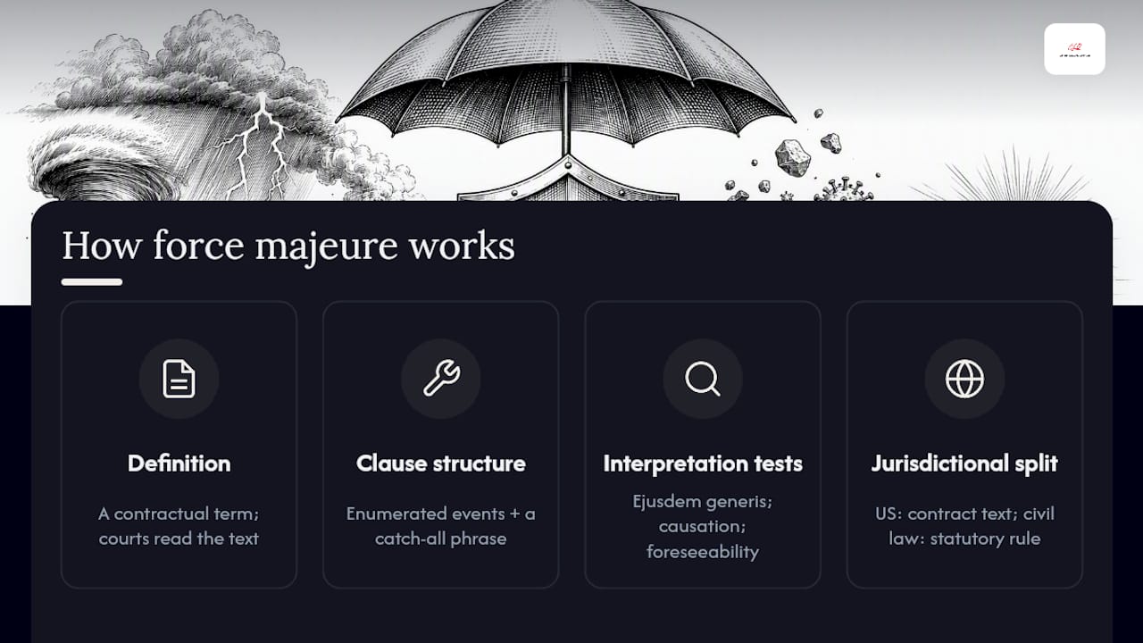 What Is a Force Majeure Clause, and How Does It Work? — overview diagram