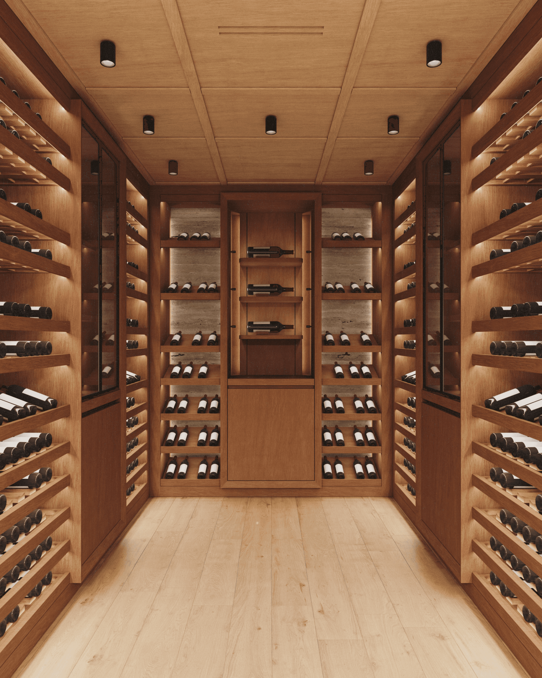 Cave à vin sur mesure pour collection de vins d’exception, conservation et esthétique maîtrisées