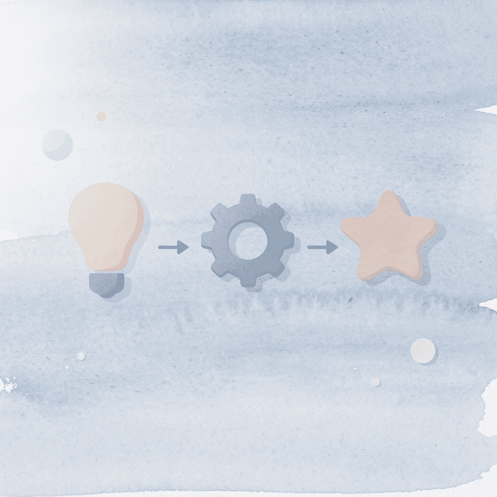 Three icons showing the process of planning, batching, and optimizing ChatGPT usage - AI Document Review 