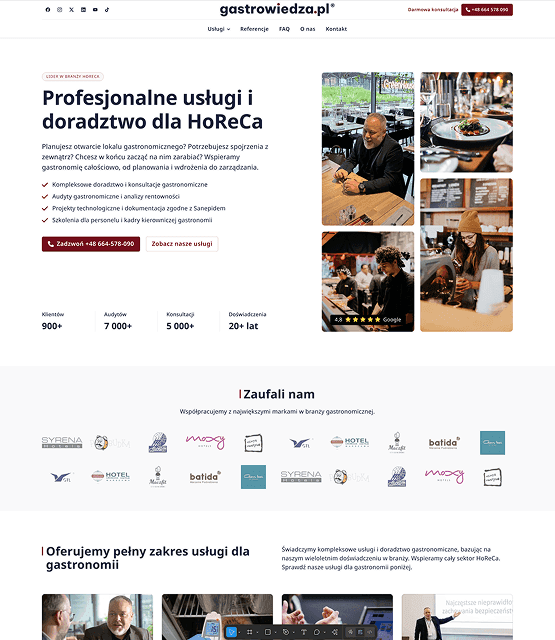 GastroWiedza service website