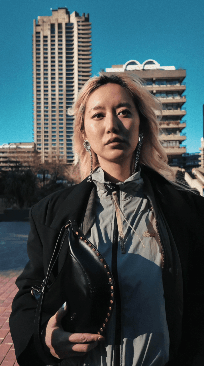 Extreme close-up of Shiba Inu dog's eye