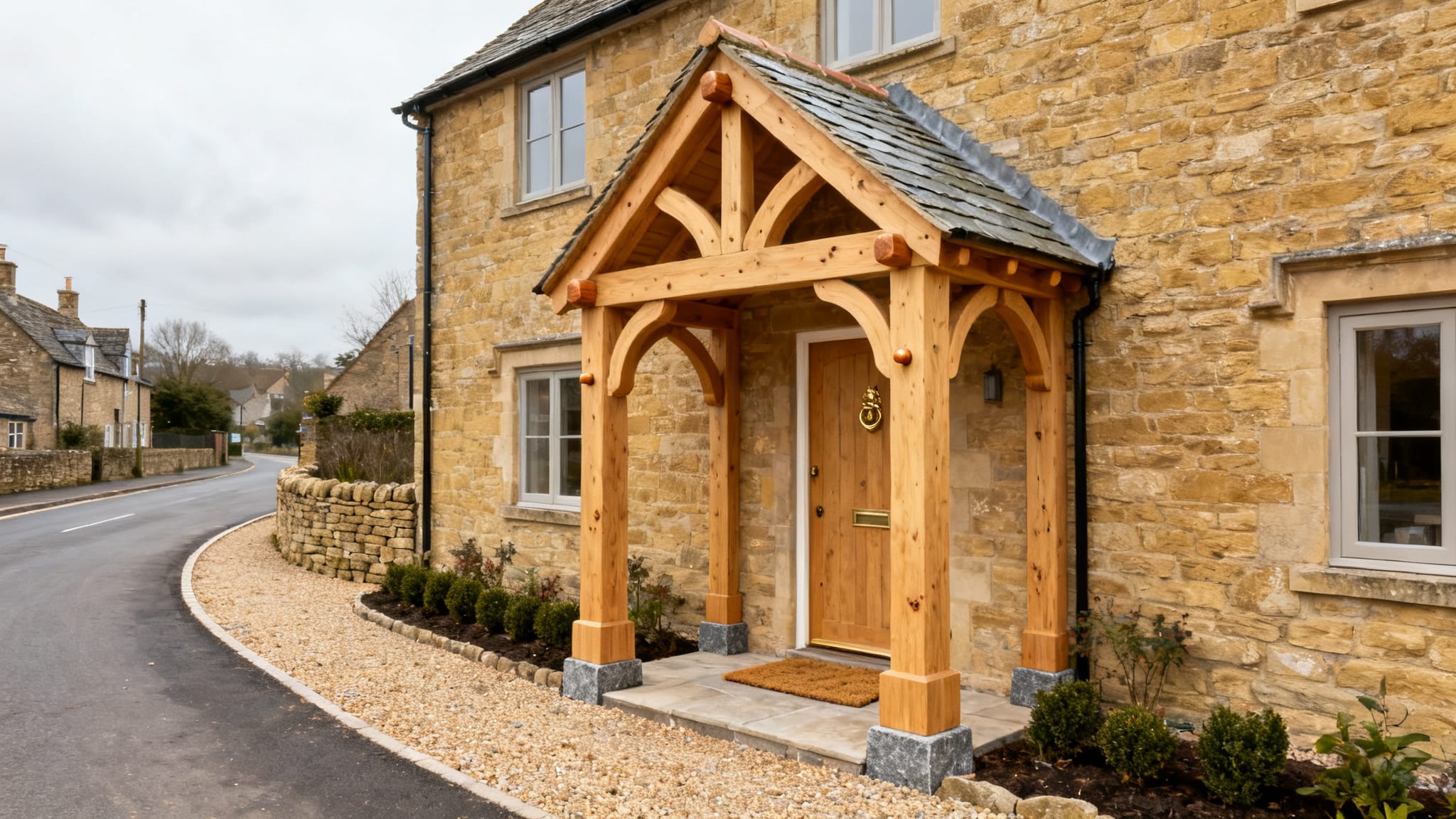 Oak porches
