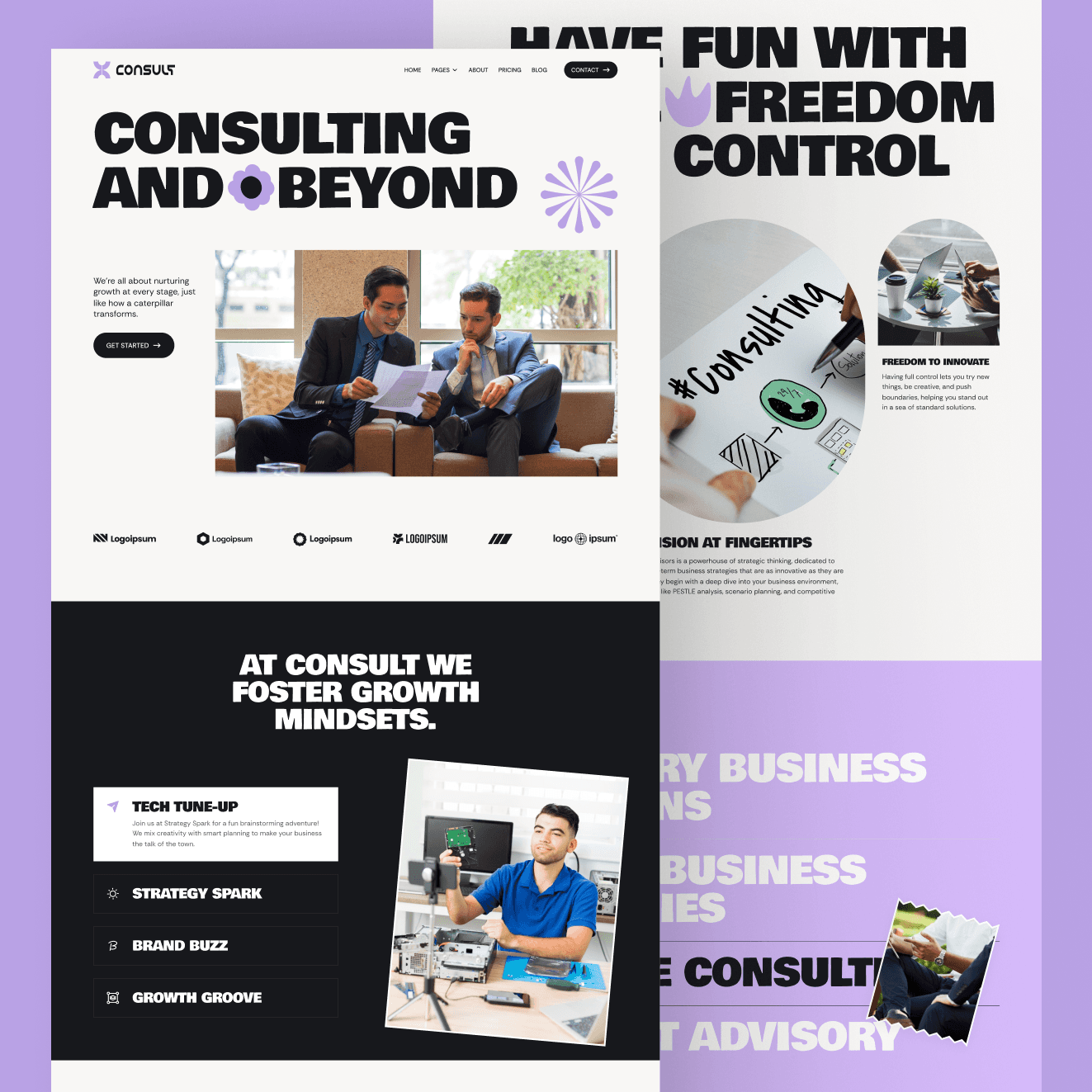 Framer consultant template