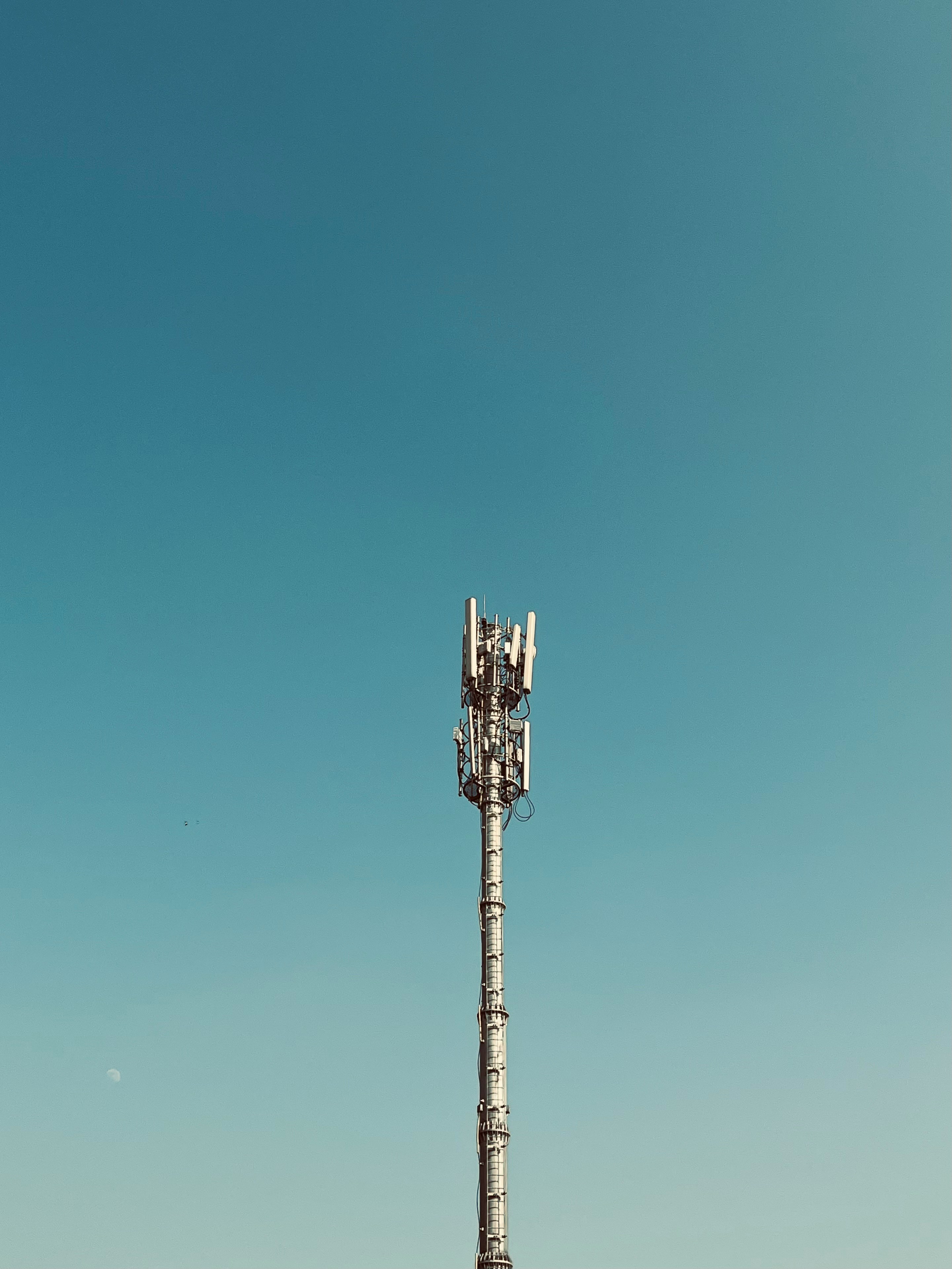 a cell phone tower in the middle of a field