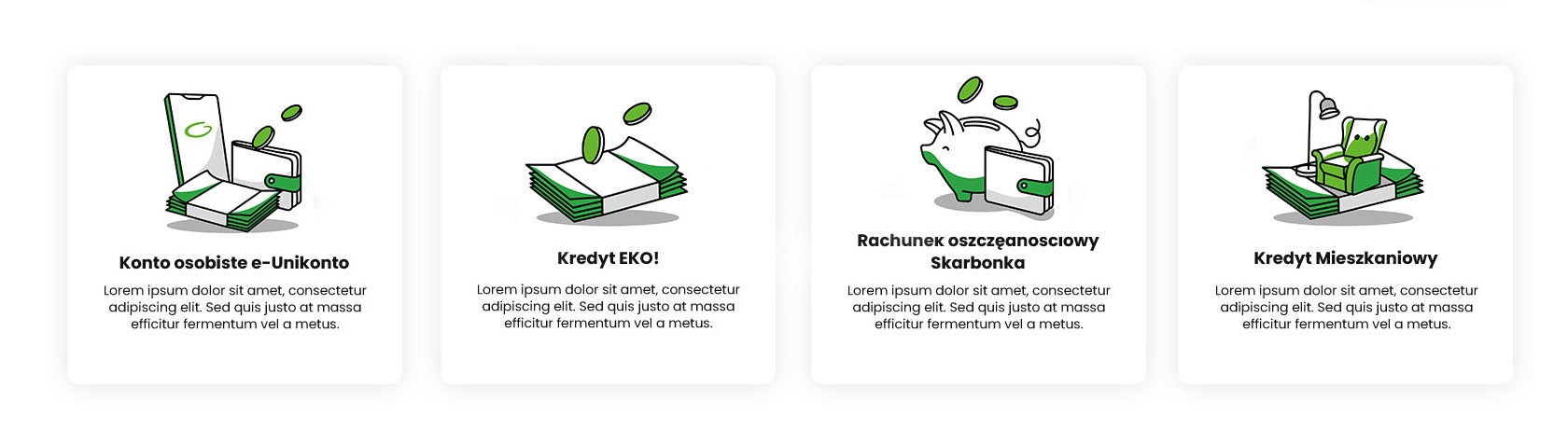 Projekt zestawu ikon dla banku SGB | autor: Maja Żądło Kreaturka