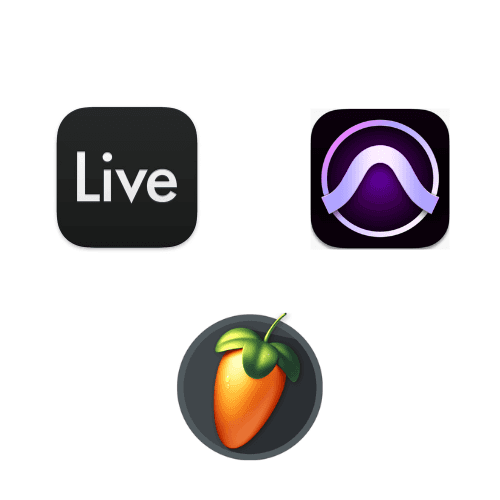 Ableton Live, ProTools and FL Studio