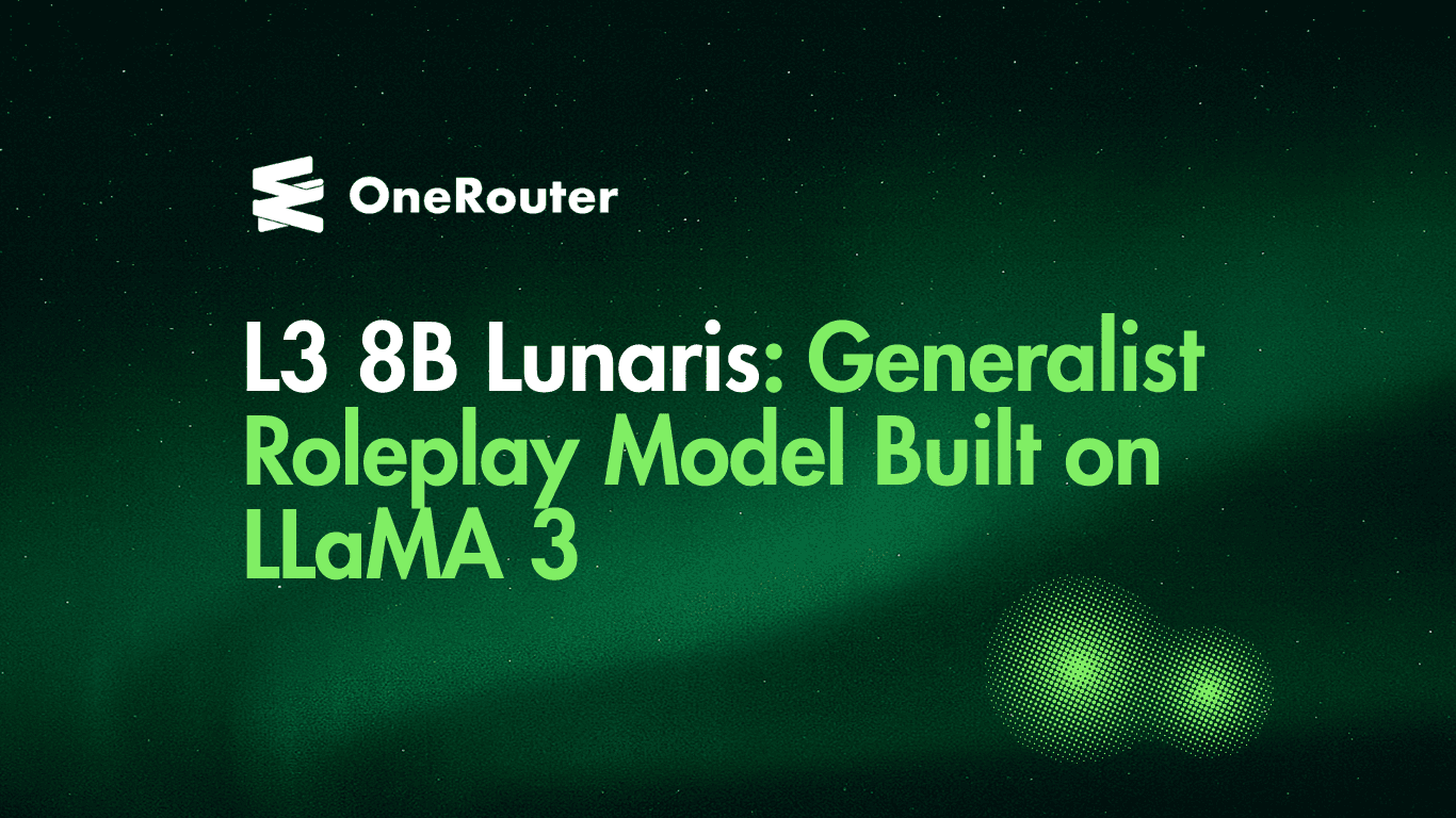 L3 8B ルナリス: LLaMA 3に基づいたジェネラリストロールプレイモデル