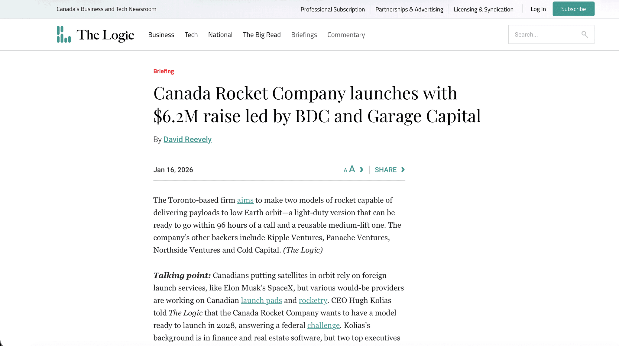 Canada Rocket Company