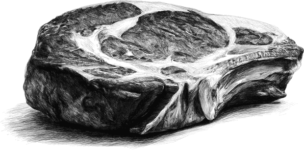 Engraved drawing for the Beef / Veal category