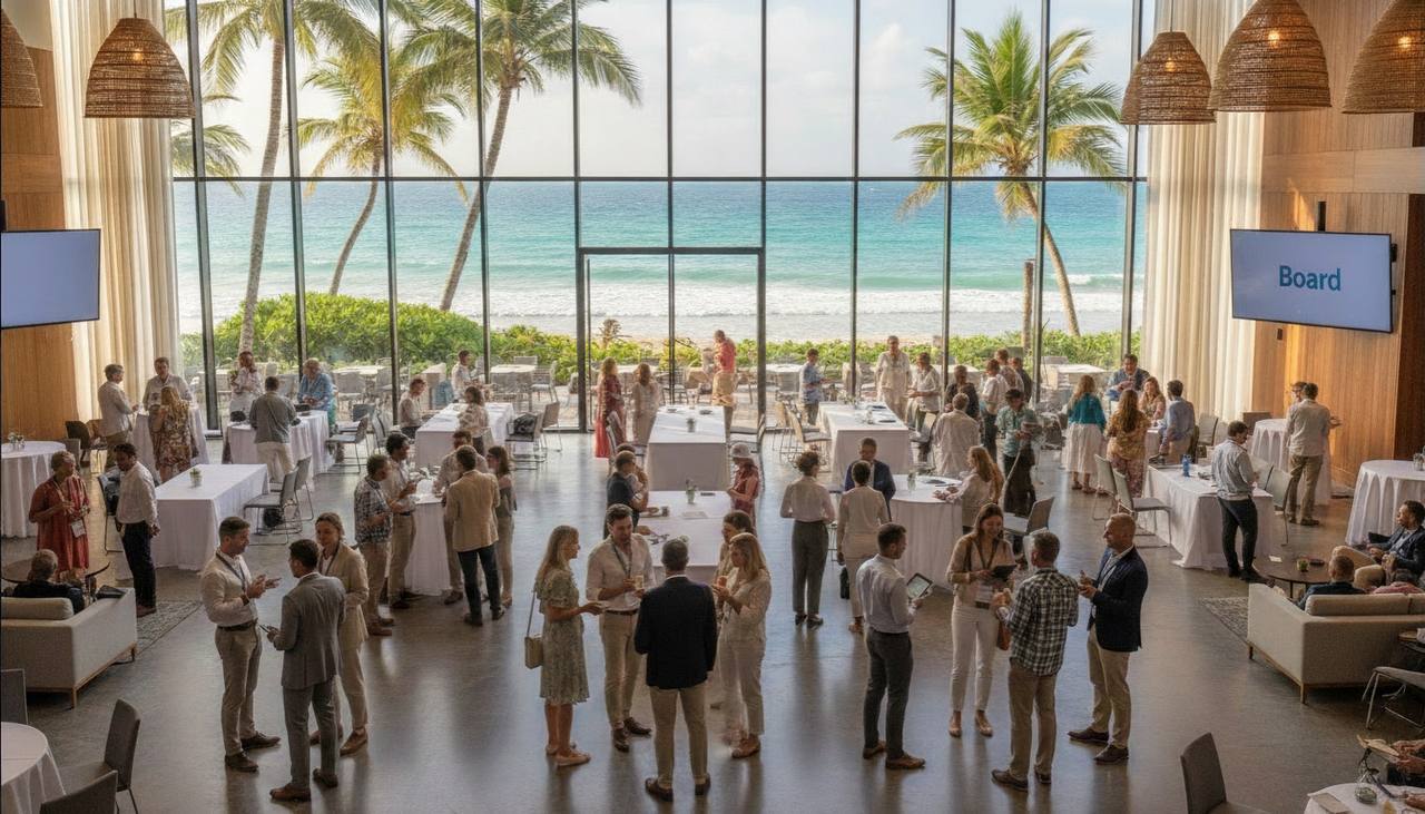 Man with surfing with paddle