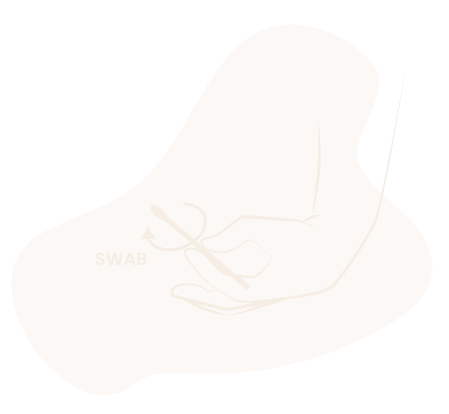 Prélèvement vaginal avec écouvillon pour test vaginal à domicile