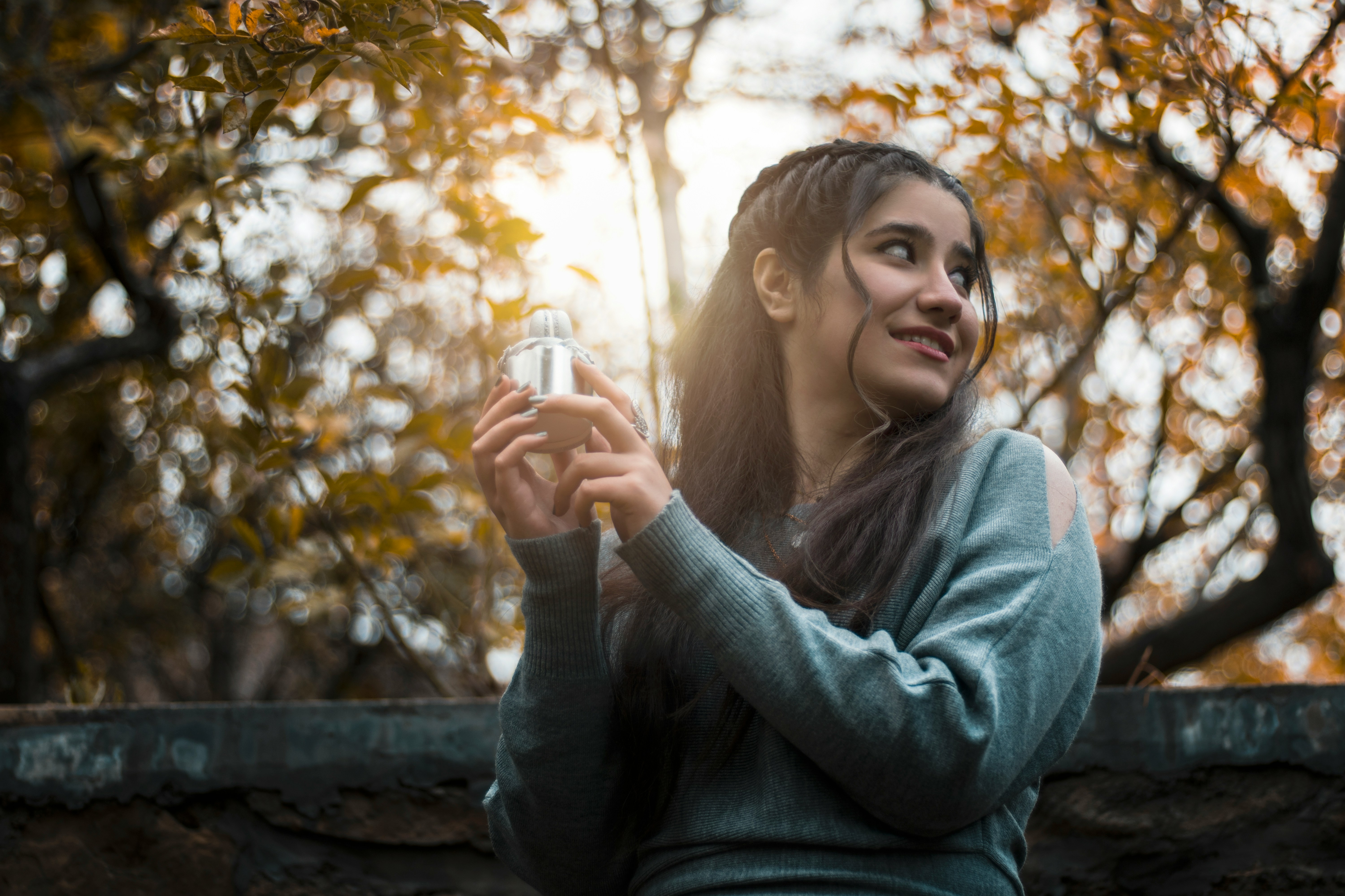 Girl Posing -  Fall Transition Outfits