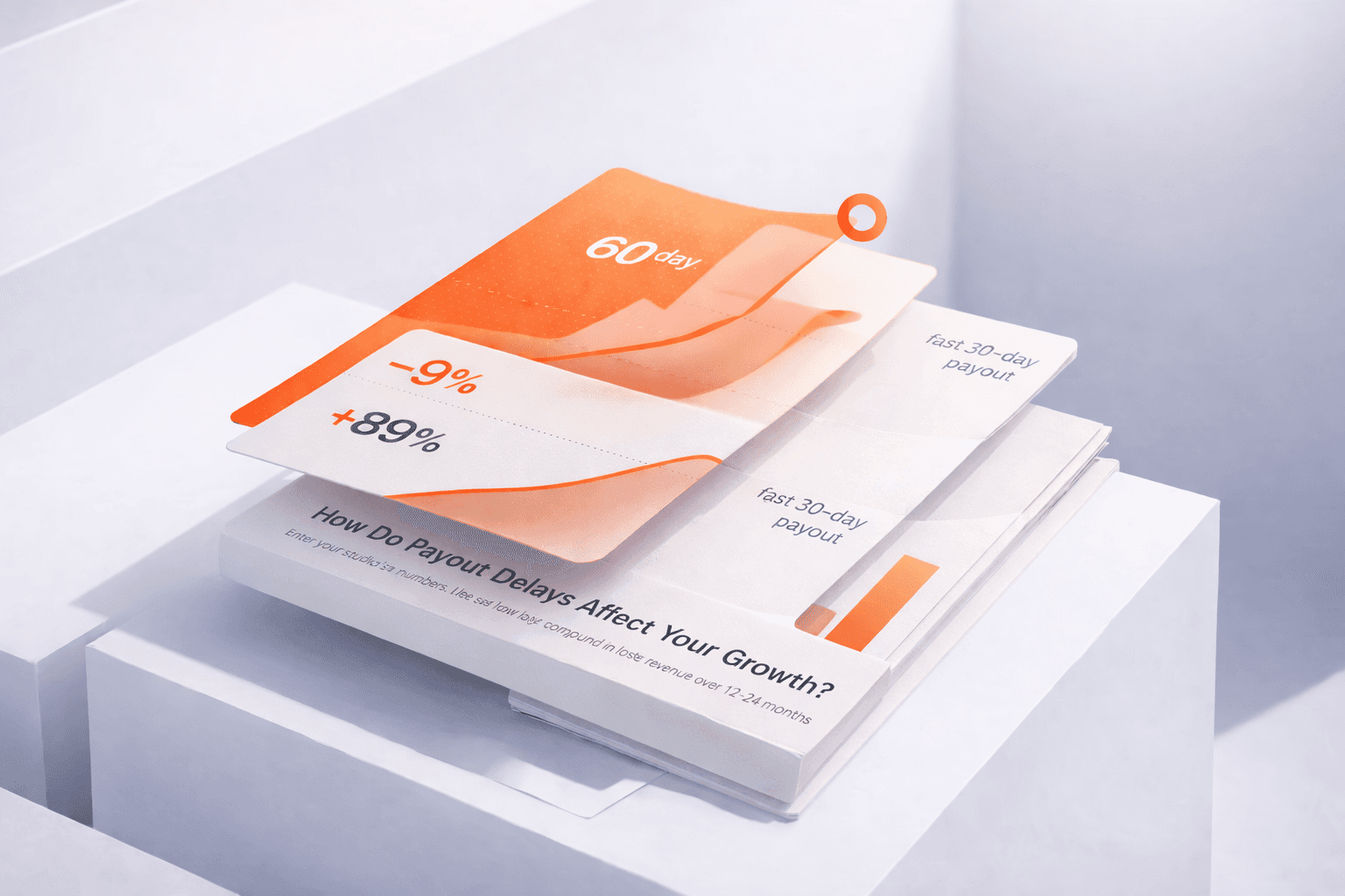 Minimalist stack of guideline with clean typography and red covers.