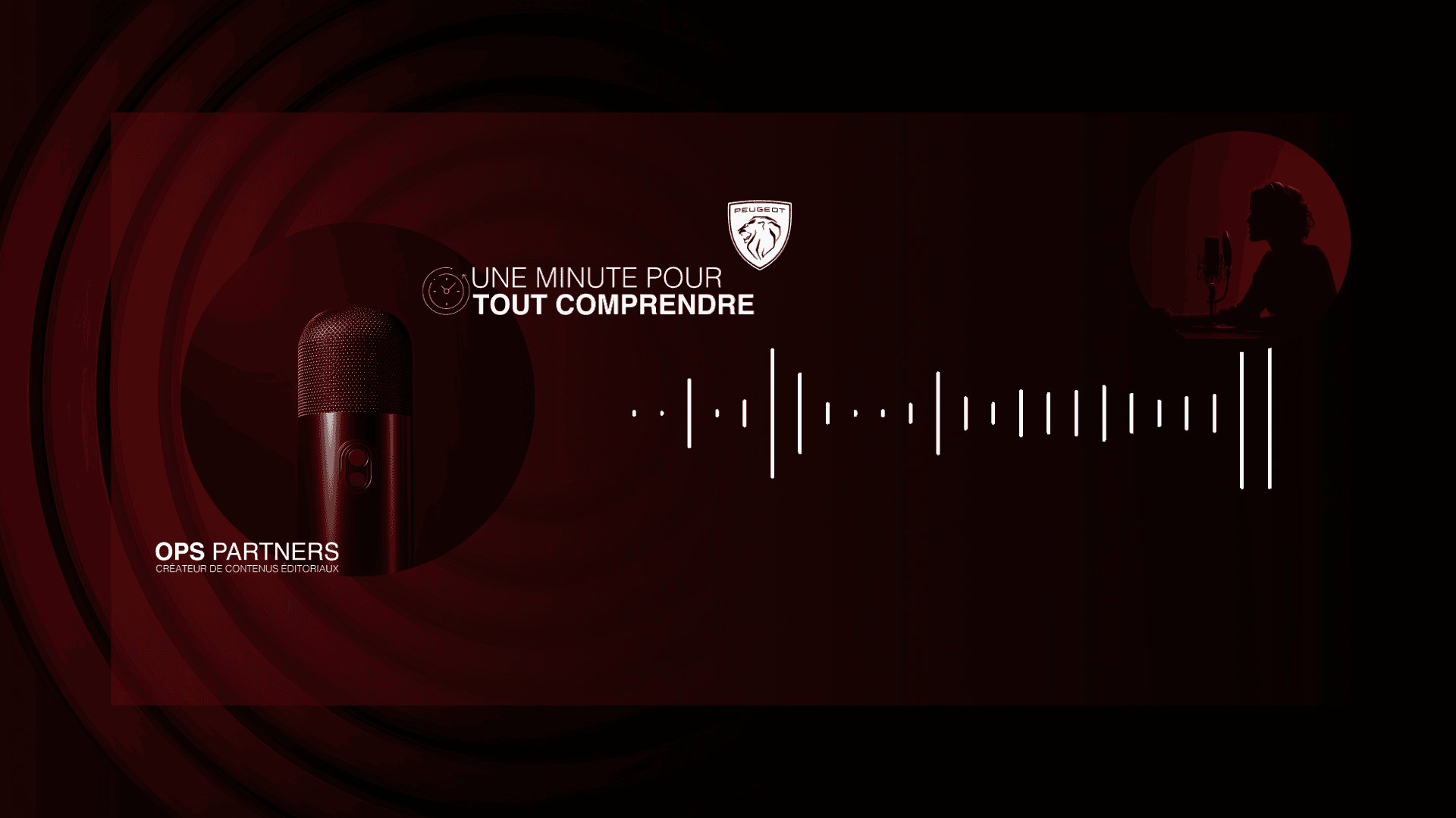 Two men in dress shirts stand against a striped background. One adjusts his tie, both look thoughtful and focused, conveying a professional tone.