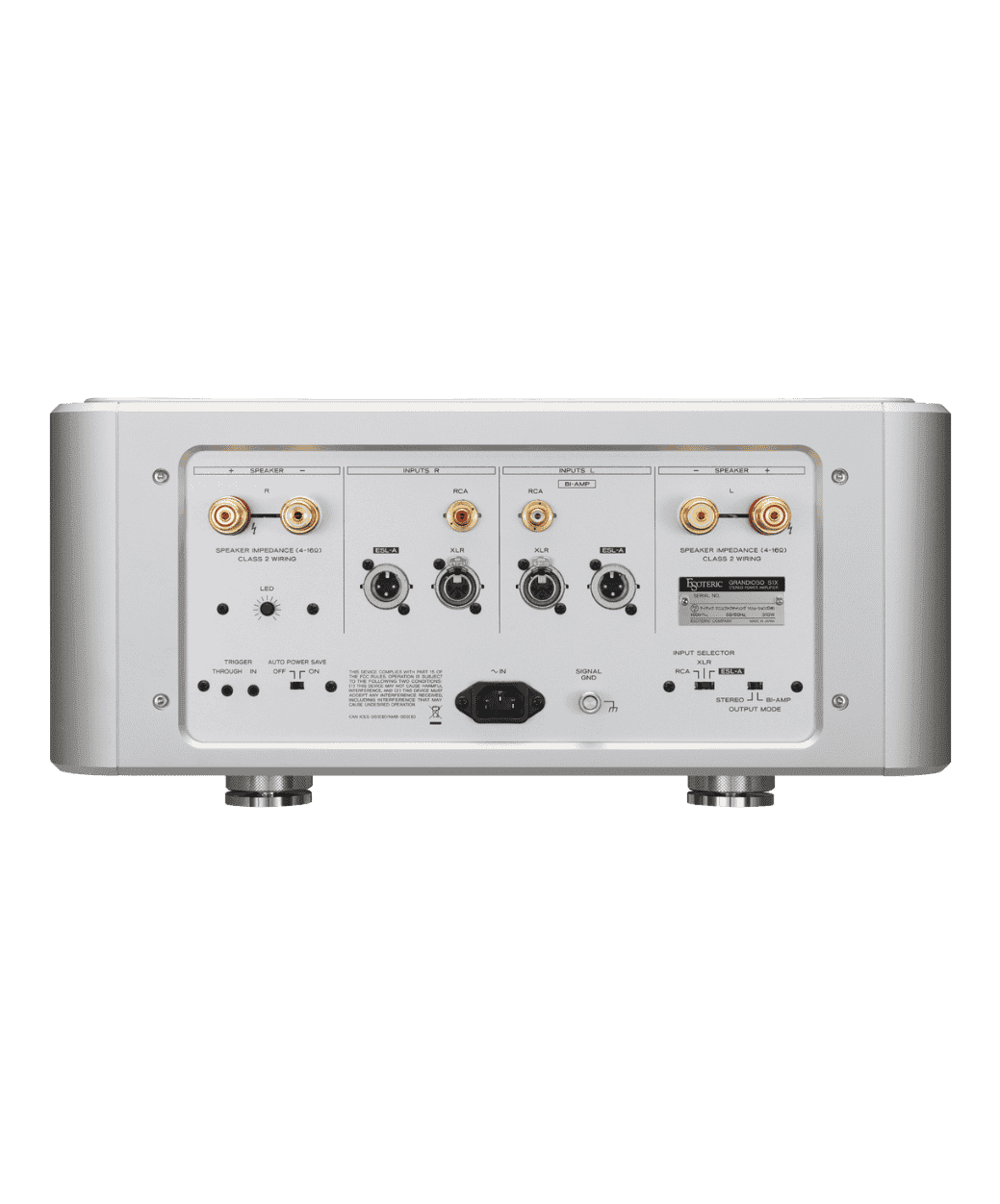 Esoteric - Grandioso S1X - BACK PANEL - LE STUDIO HIFI