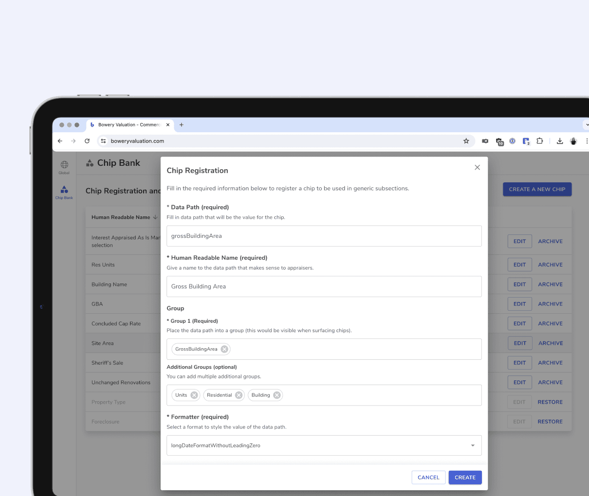 registering dynamic values for content reuse