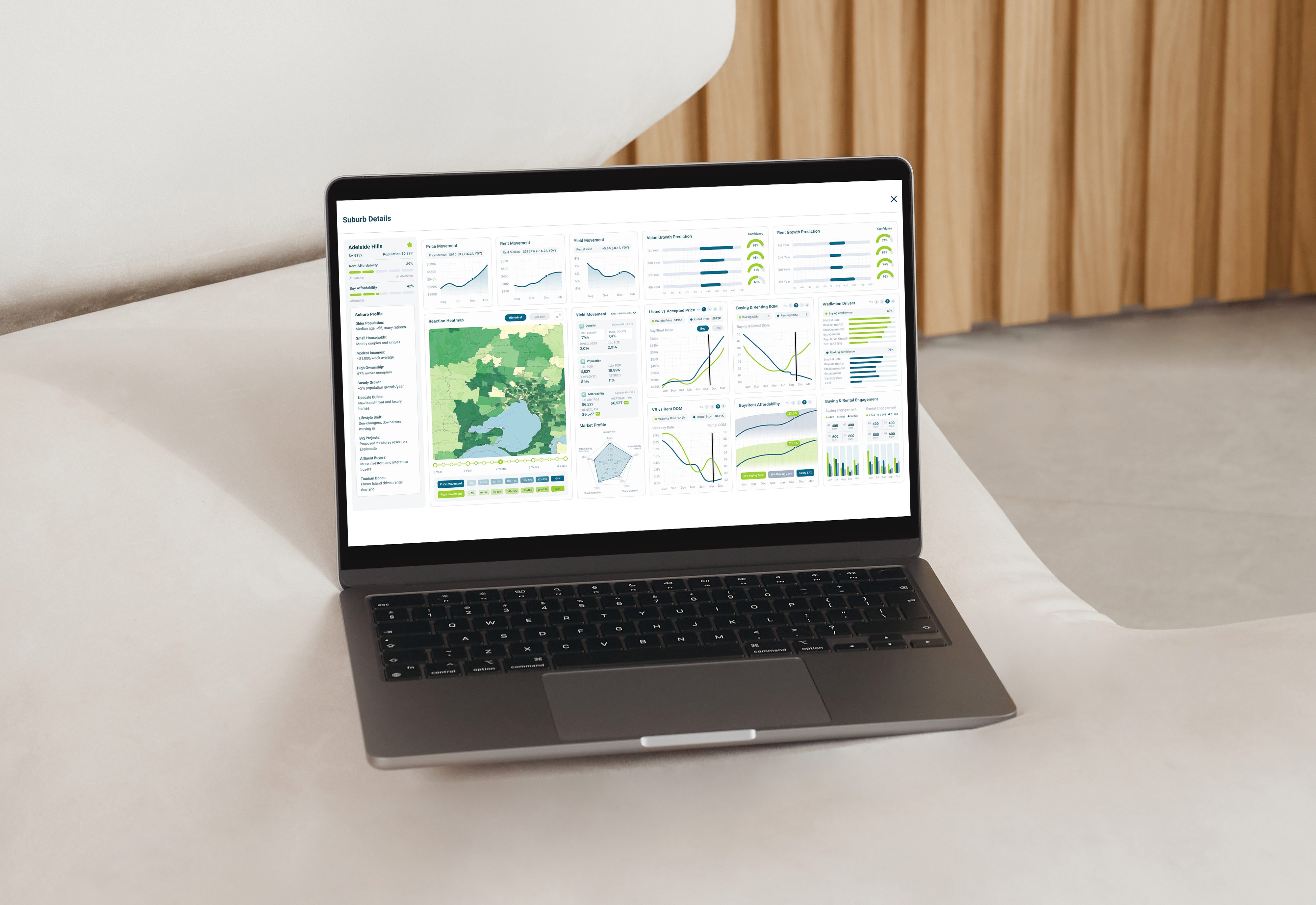 Computer displaying work