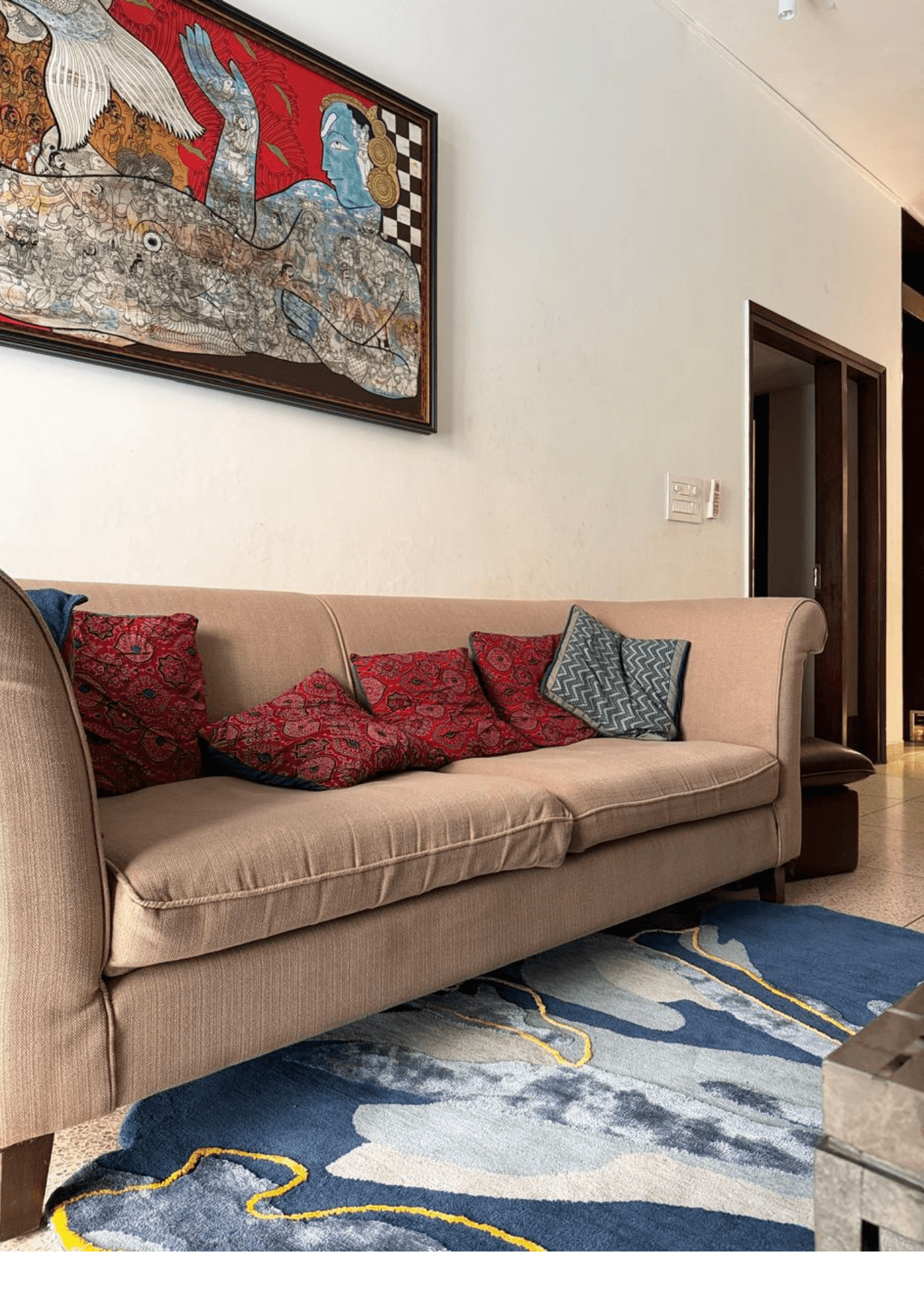 Zavira rug detail view