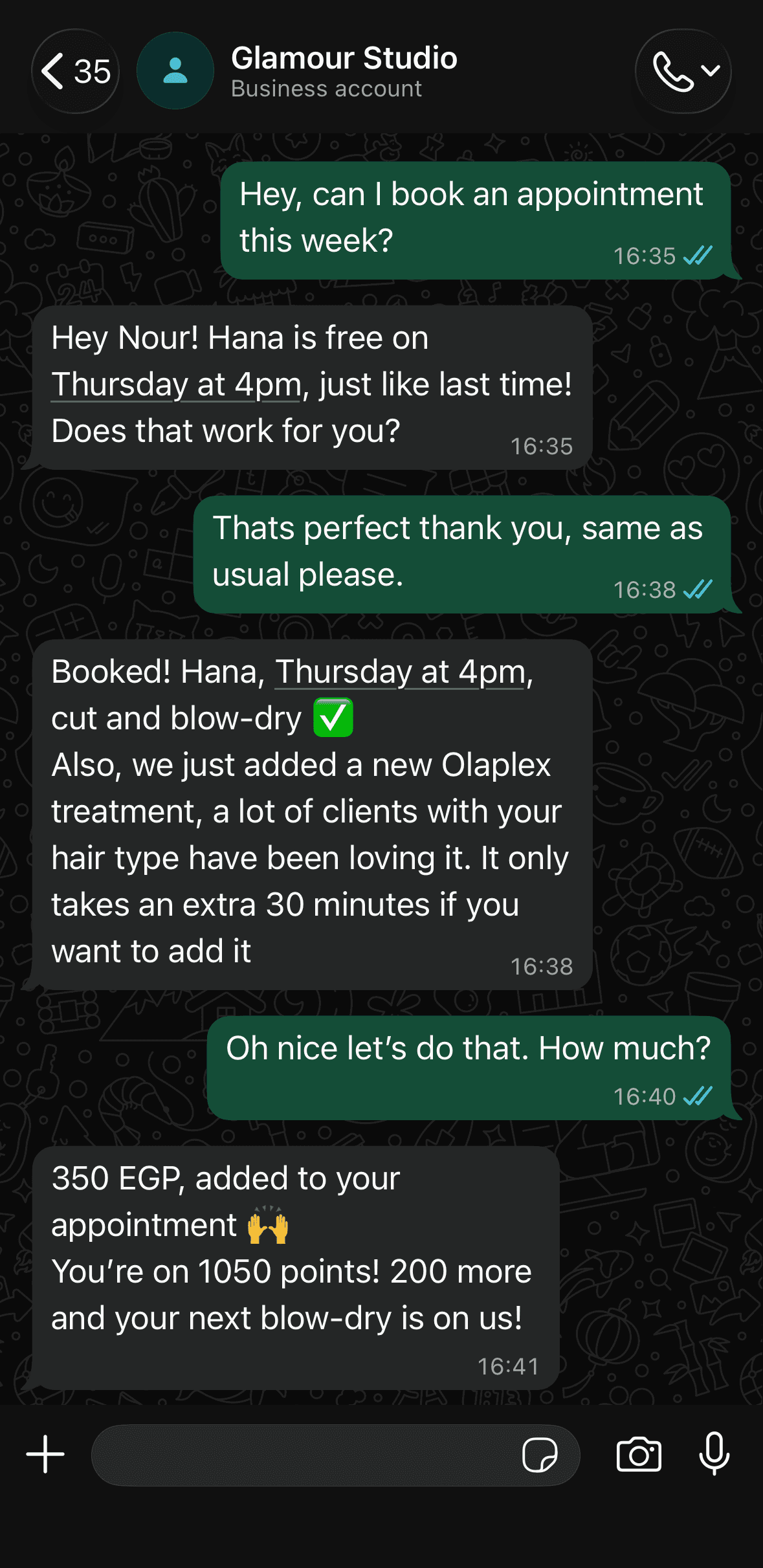 Image of AI Chatbot conversation