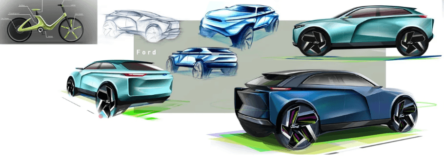 Car renders by Harish C, AYA Design Academy
