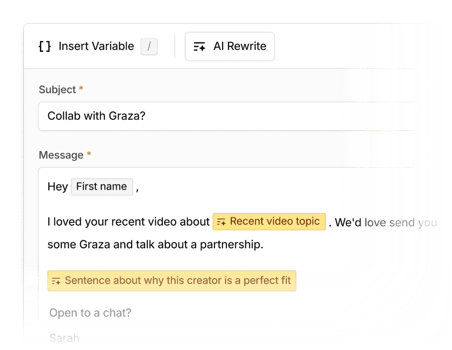 Boost replies with hyper-personalized outreach.