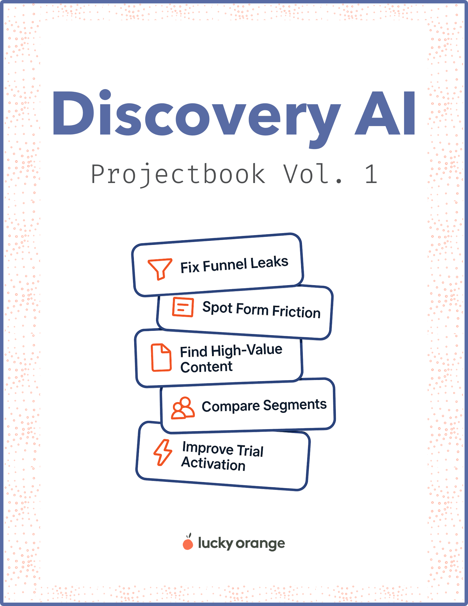 Lucky Orange Discovery Projectbook Vol. 1 Coverr