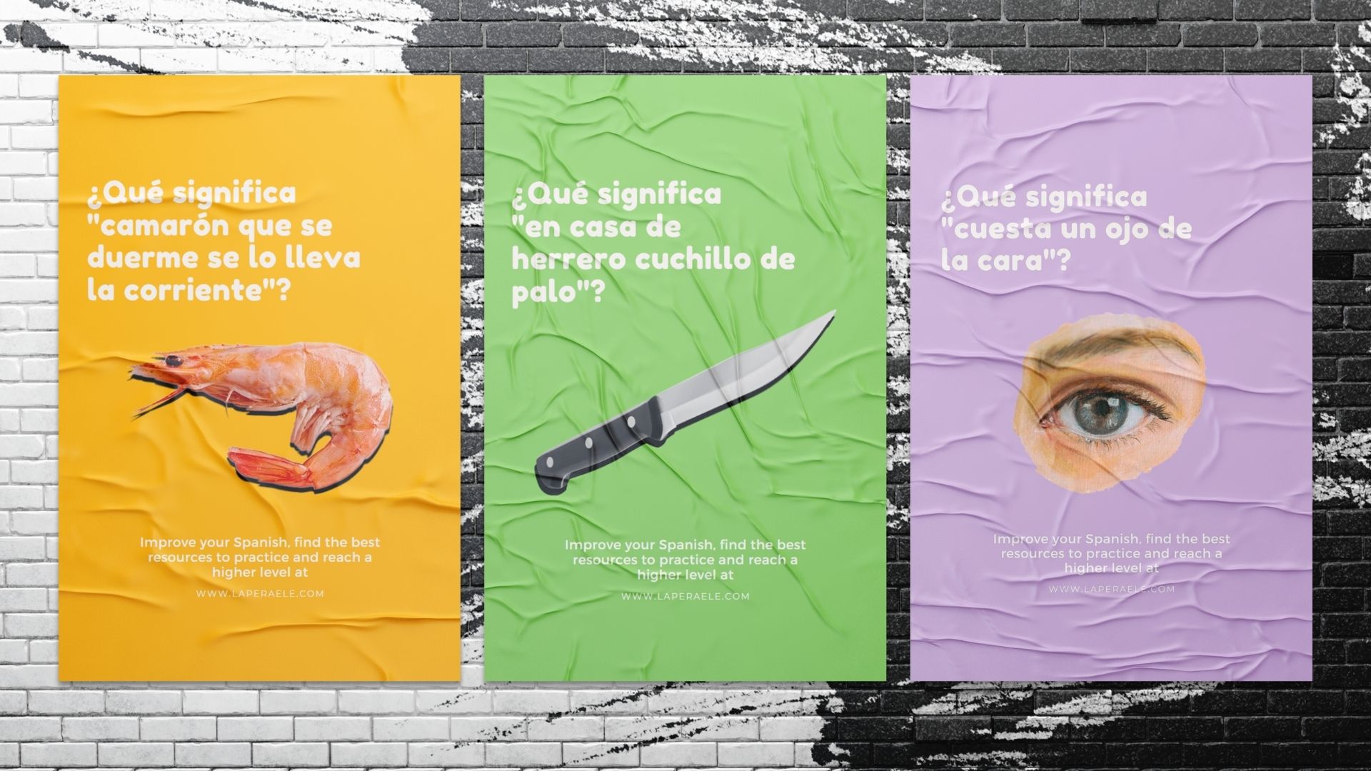 3 posters designed for La Pera Ele