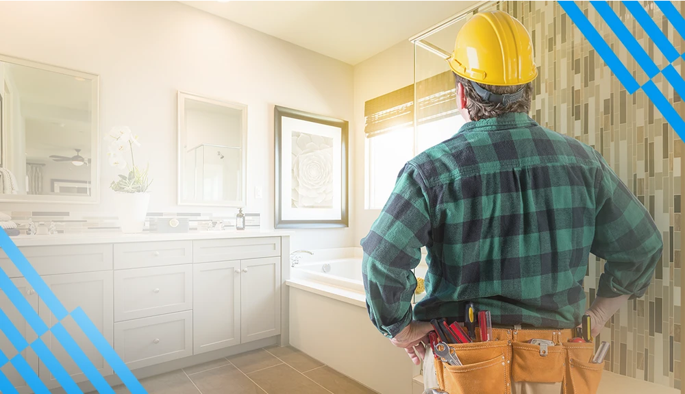 magic plan supporting contractors as they review bathroom renovation scope, layout, and project readiness