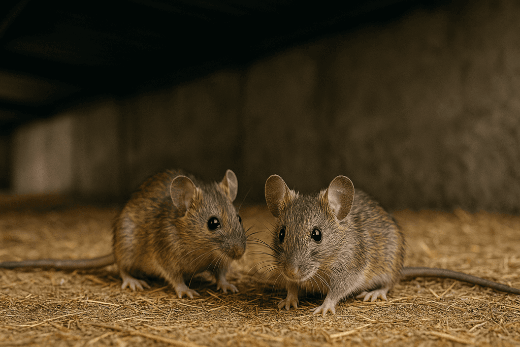 Rodents underneath a residential home