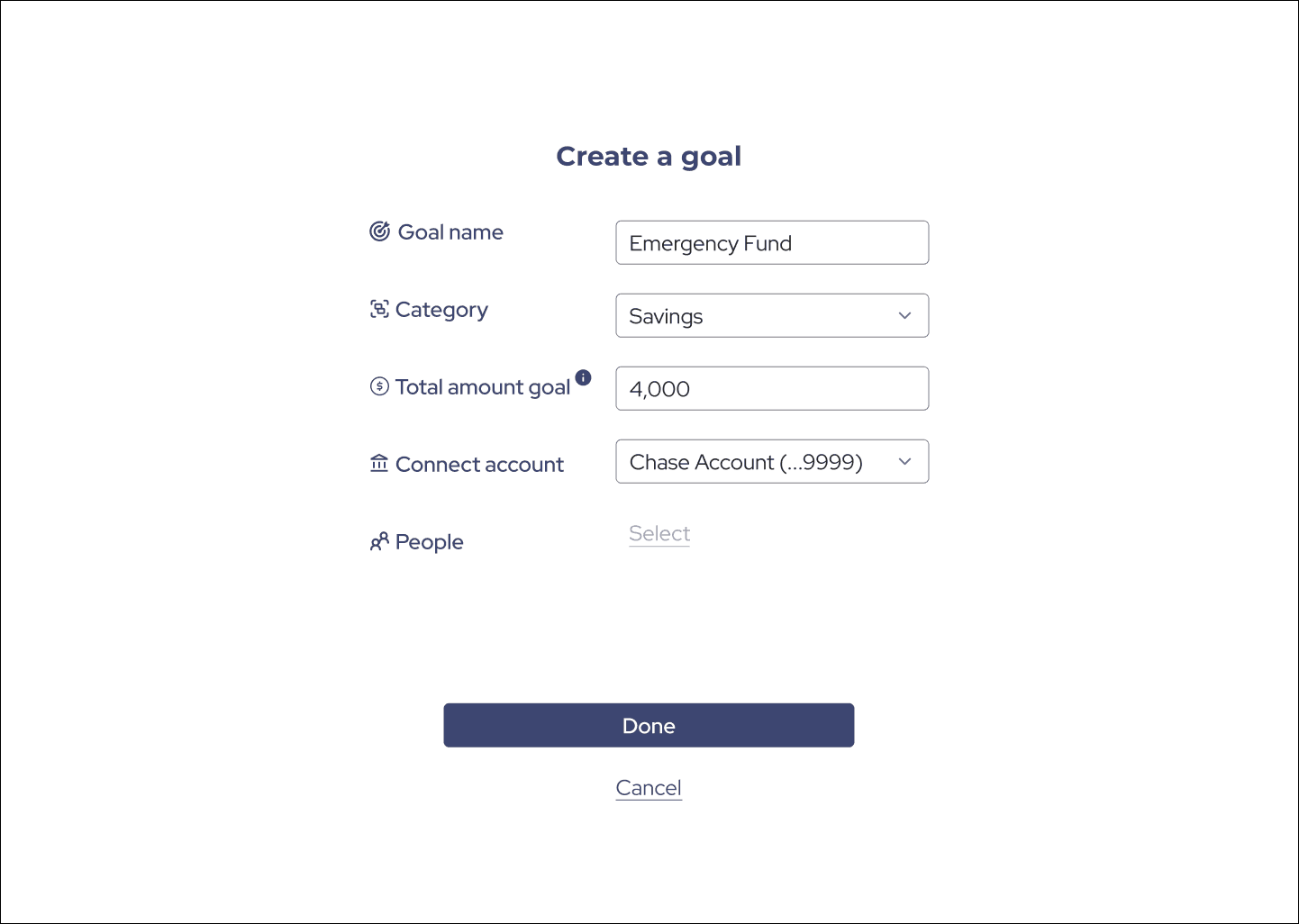Competitive analysis chart comparing various finance applications.