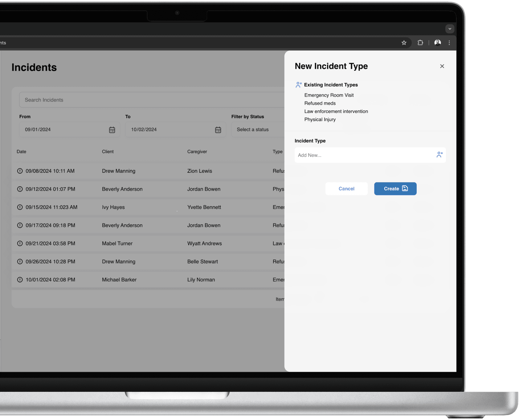 Incident reporting software.