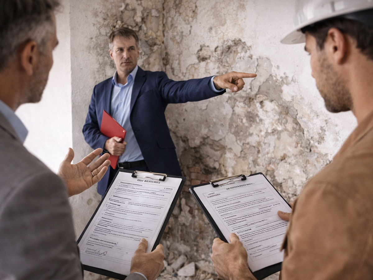 Expertise contradictoire entre parties dans un litige bâtiment