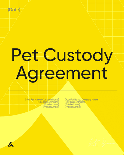 Pet Custody Agreement