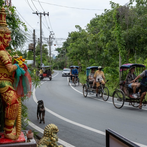 邦喀喳是少數仍能找到正宗泰國人力車的地區之一。