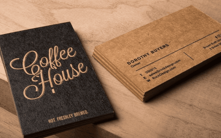 coffee house business card