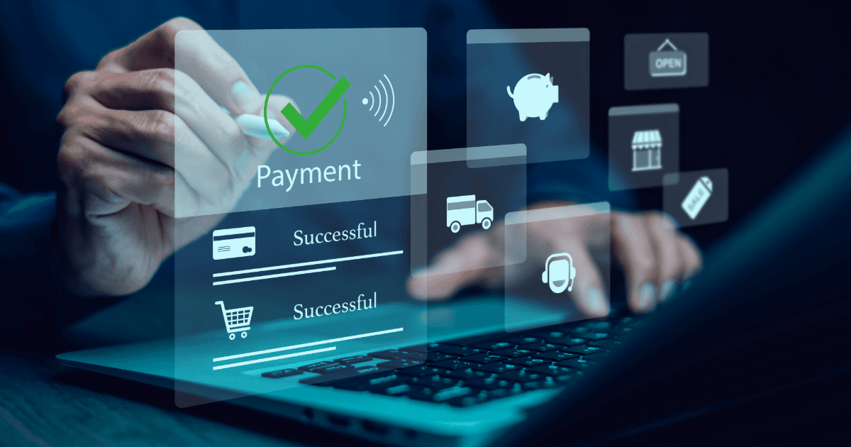 Image with icons representing order fulfillment, accuracy, cash flow, forecasting, and customer relationships, showing benefits of optimized O2C