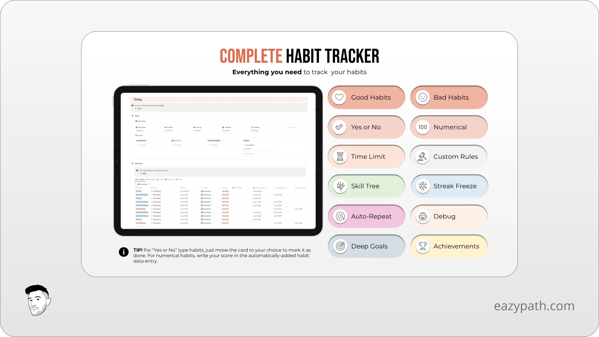 Free Notion Template Bad Habit Breaker