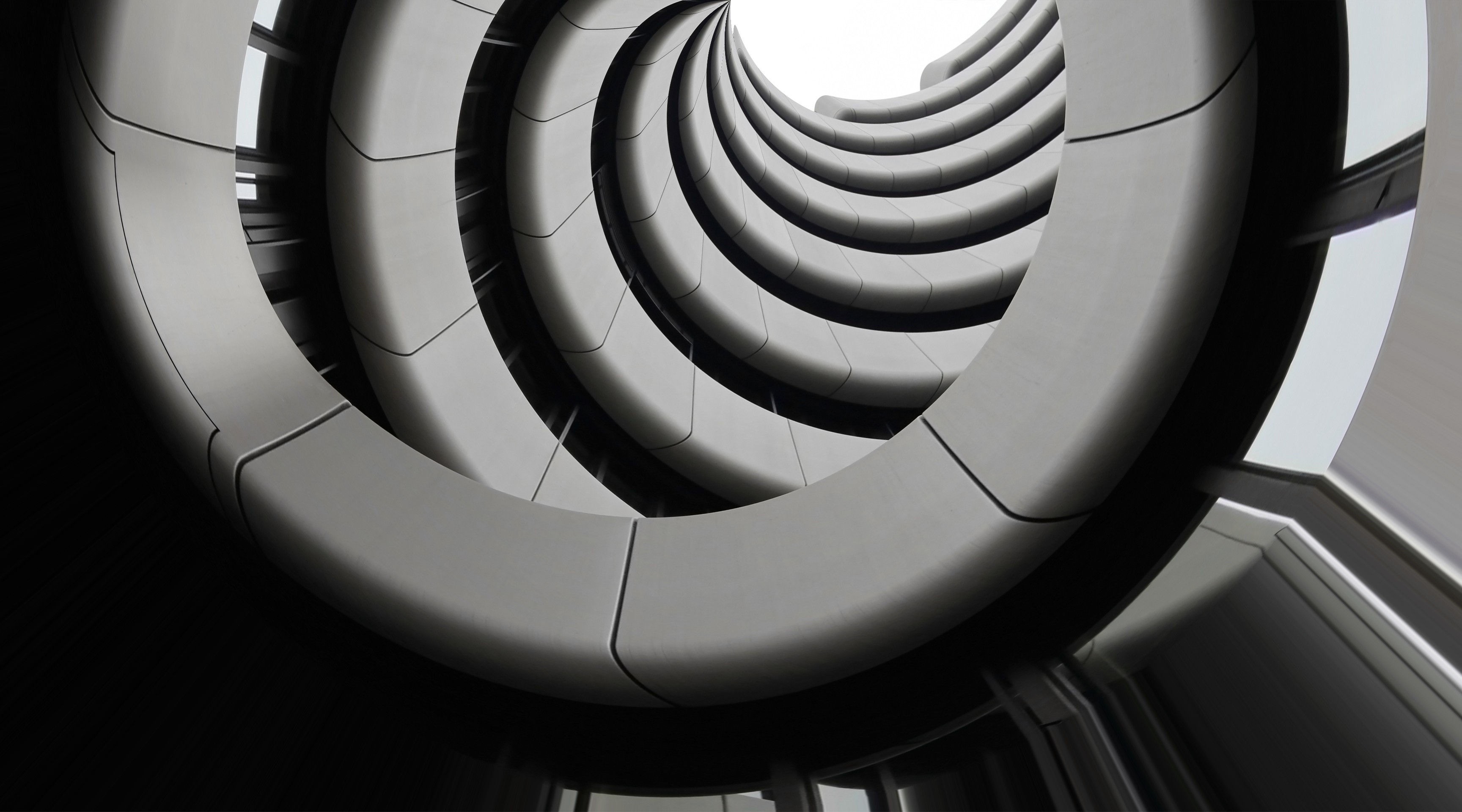 Close-up portrait with neutral expression and light hair