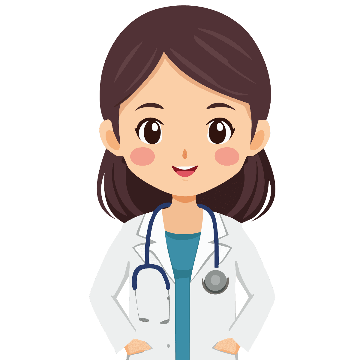 Doctor Tasneem Bawa posing in her scrubs