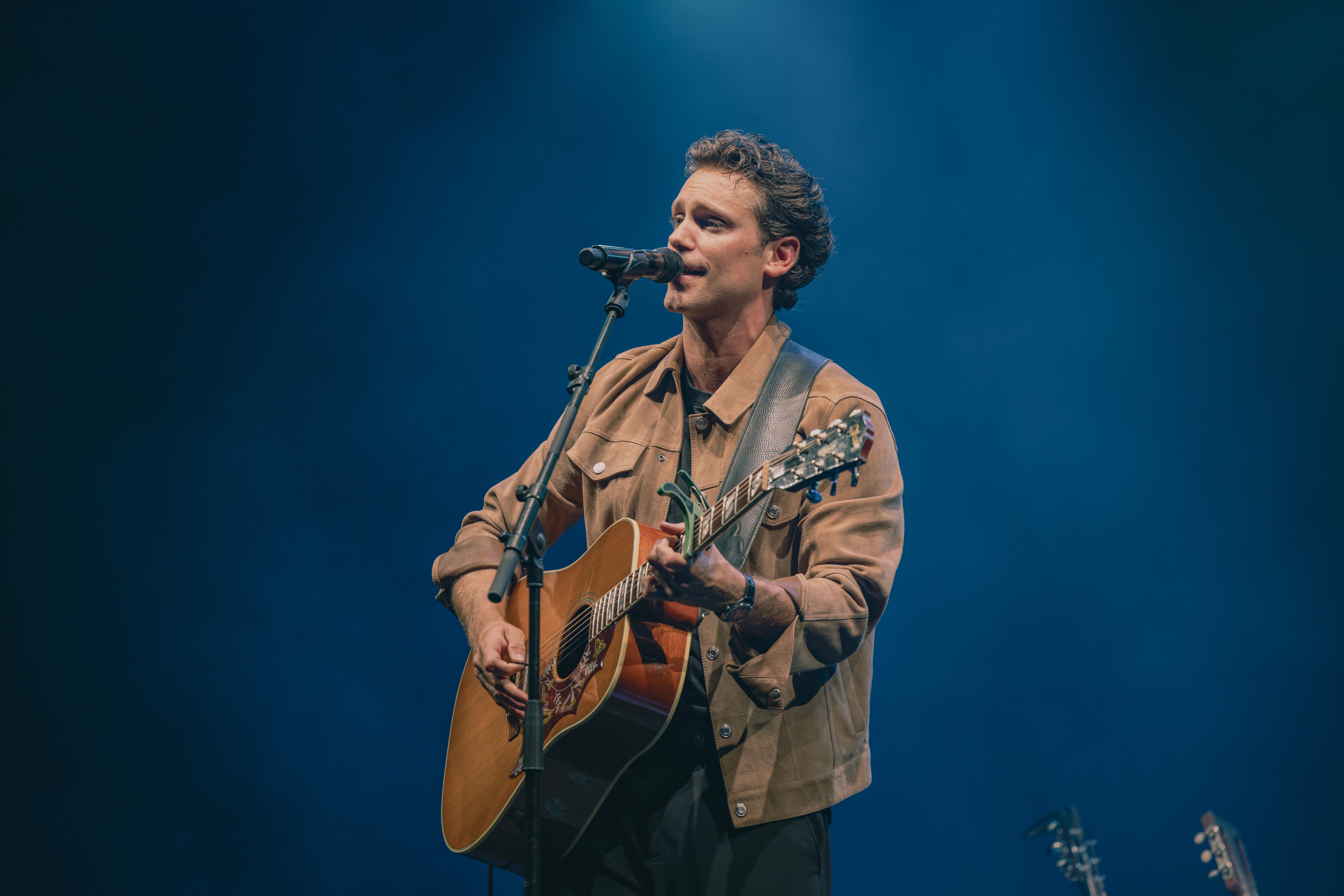 Stylish model in crowd