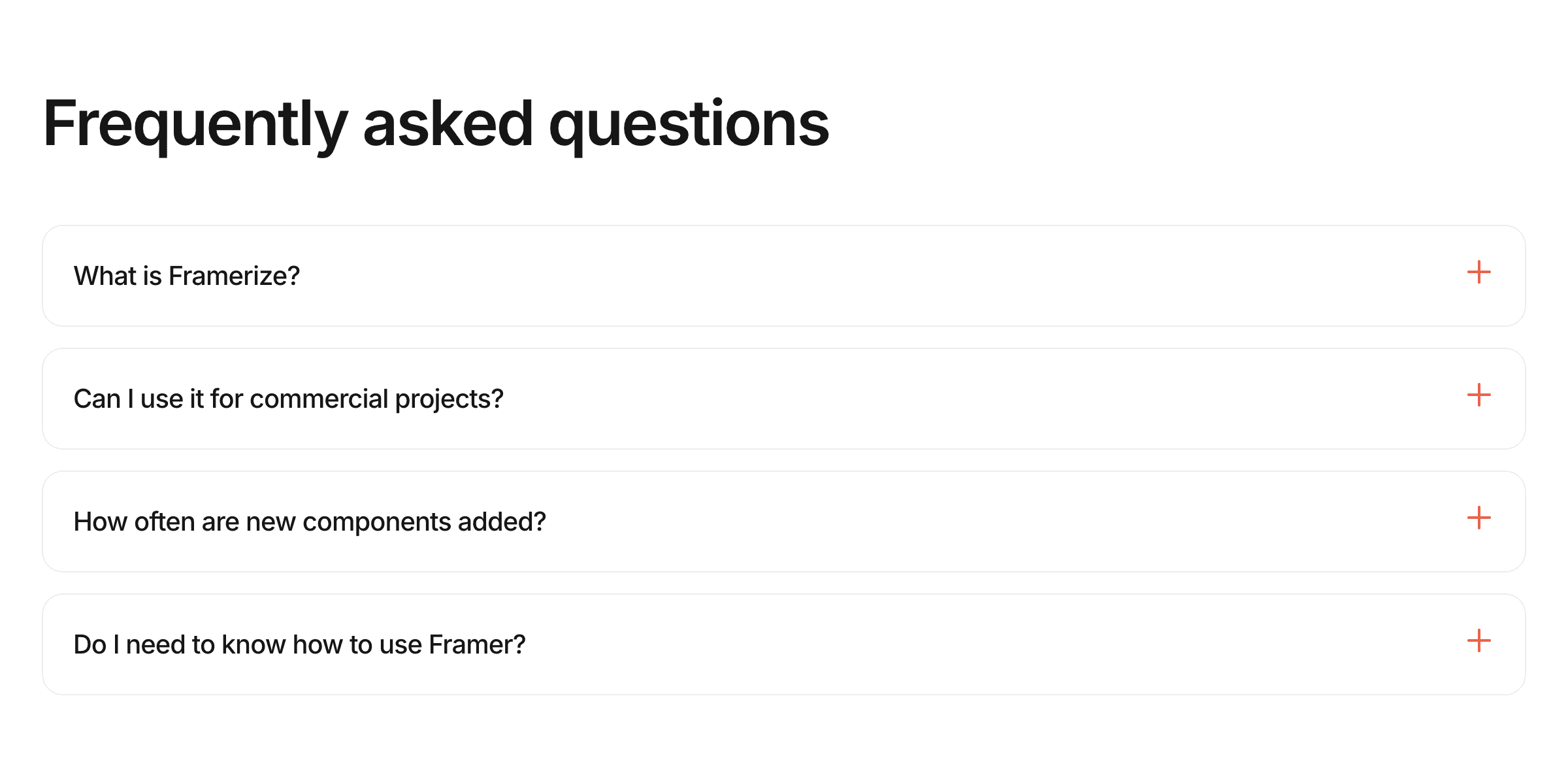 FAQ Component / 012