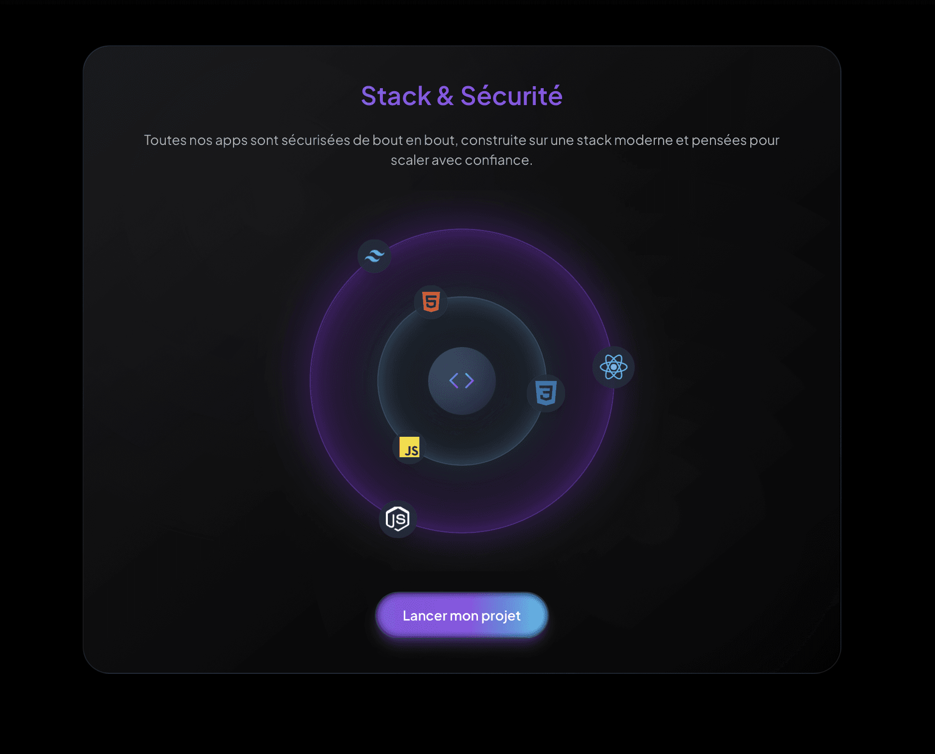 Stack & Sécurité — Logos tech