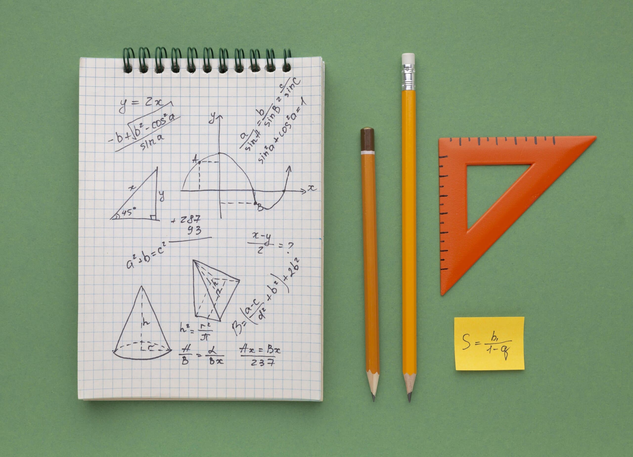 High school students engaged in STEM learning with math equations and tools, highlighting RISE Research summer programs and Ivy League mentorship opportunities.