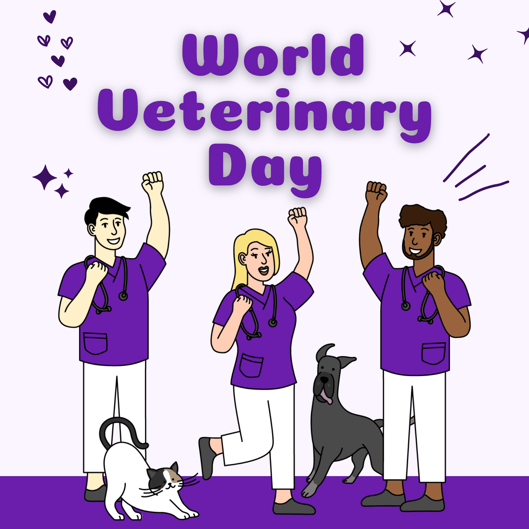  World Veterinary Day social graphic