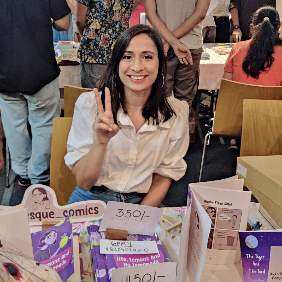 A young girl smiling