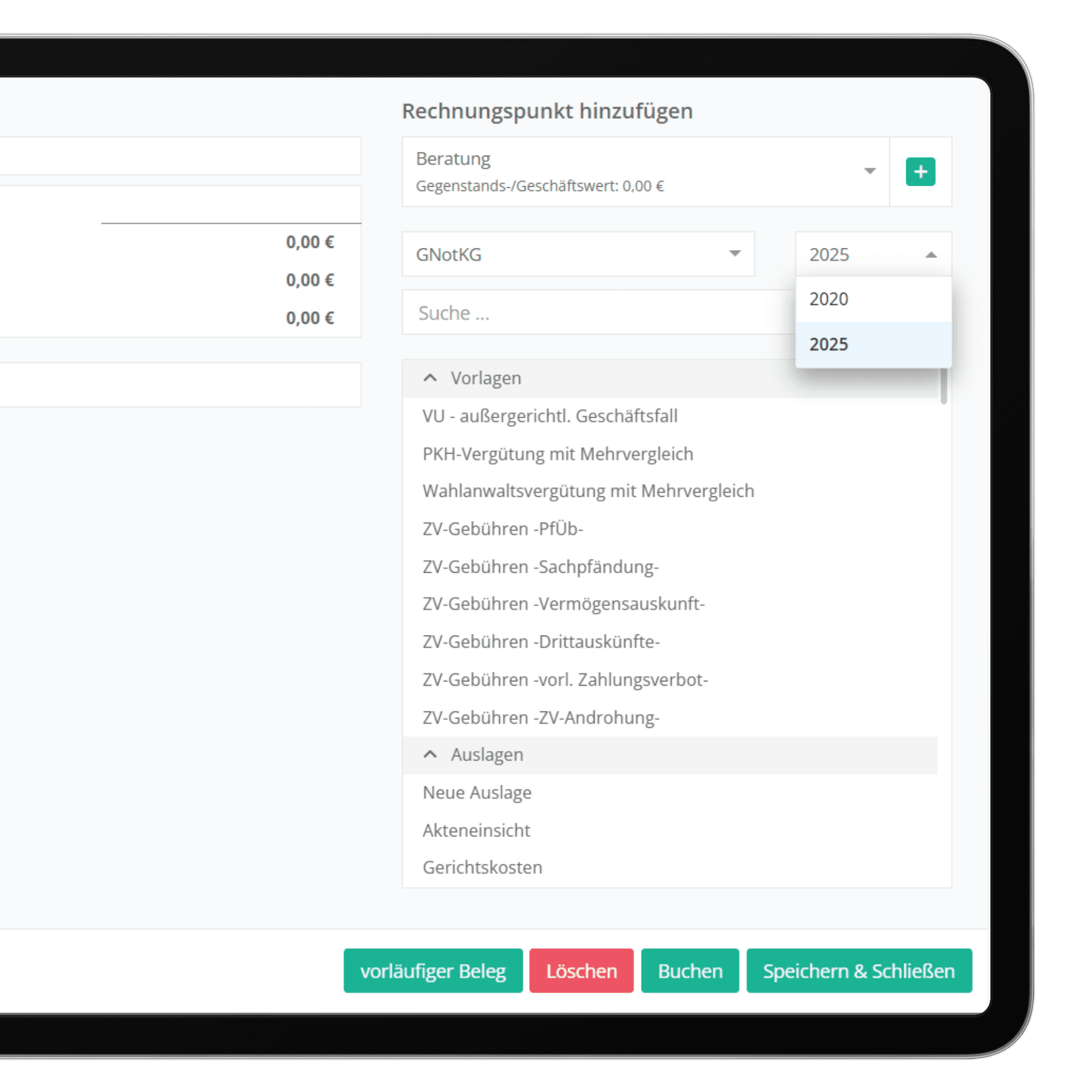 geöffnetes Dashboard in jur|nodes auf schrägem Computerbildschirm
