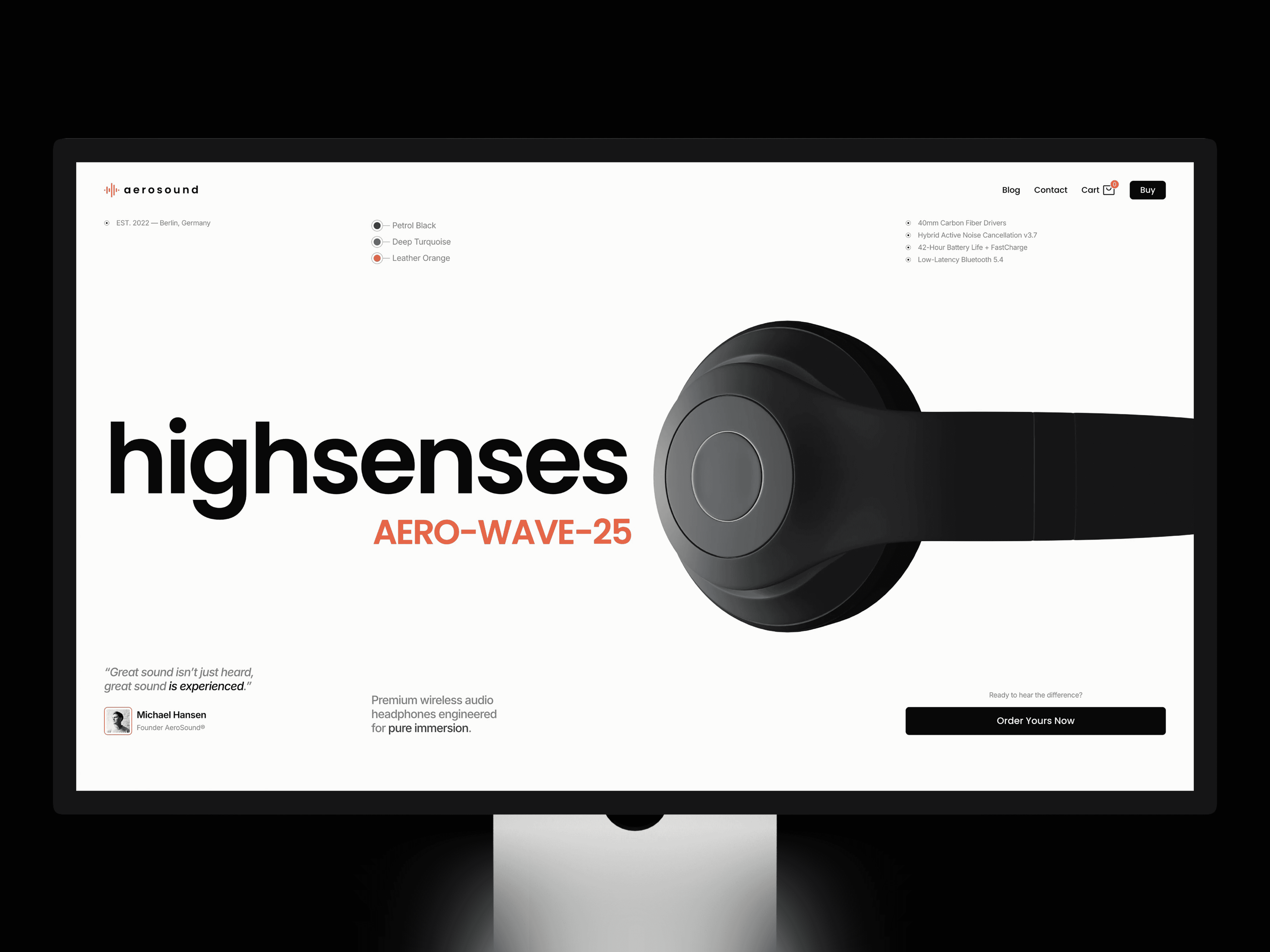 AeroSound Framer template