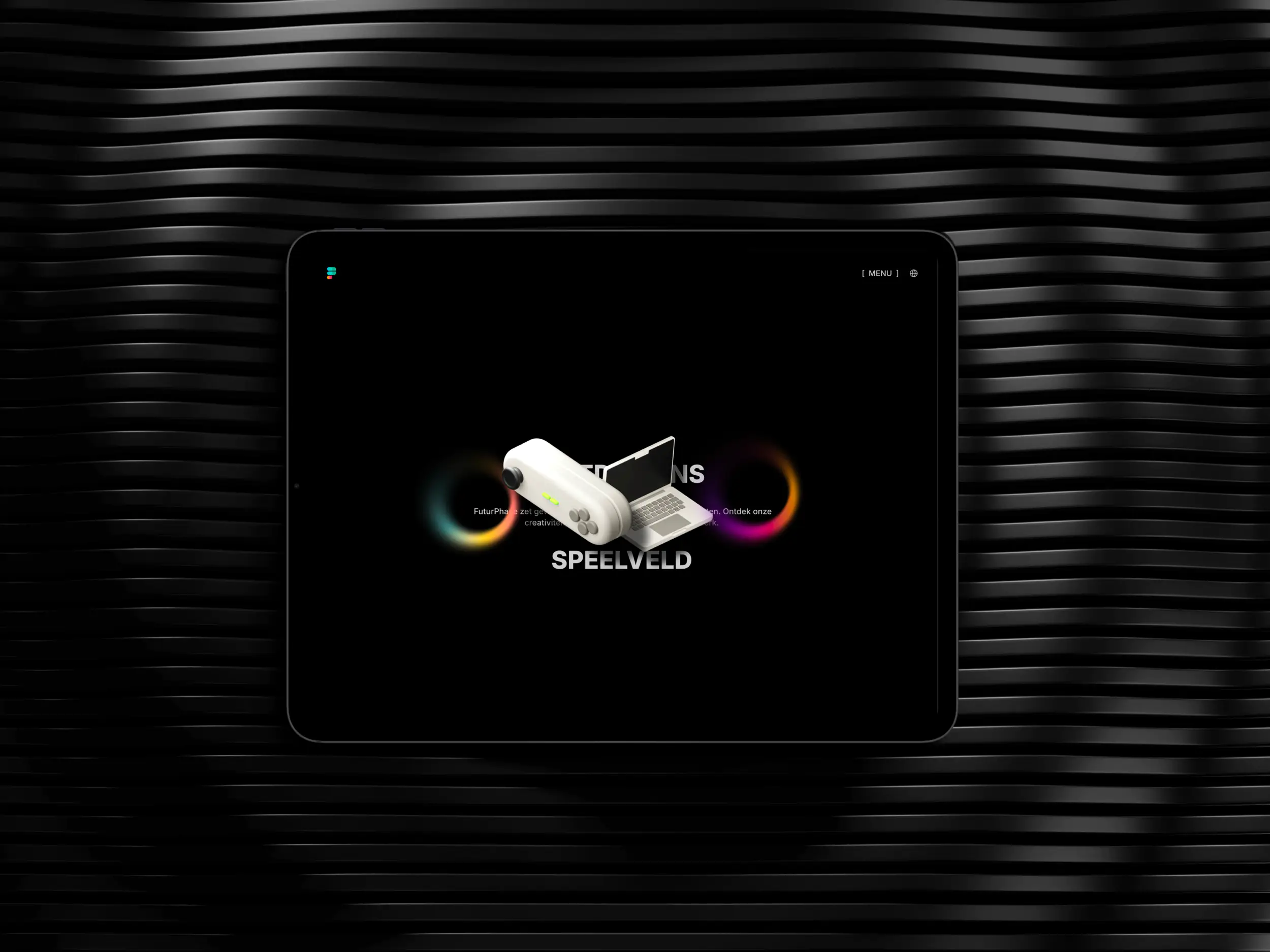 Mockup voor de portfolio pagina van FuturPhase.